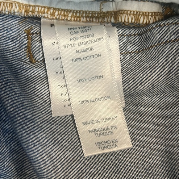 Frame Le Mini Skirt Split Front Released Hem Size 23 - Picture 8 of 8